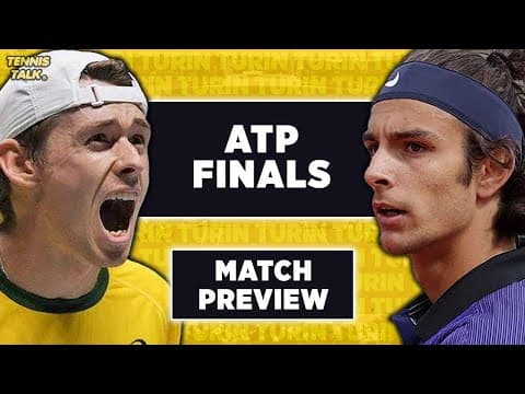 De Minaur vs Musetti | ATP Finals 2025 | Tennis Talk Preview & Prediction