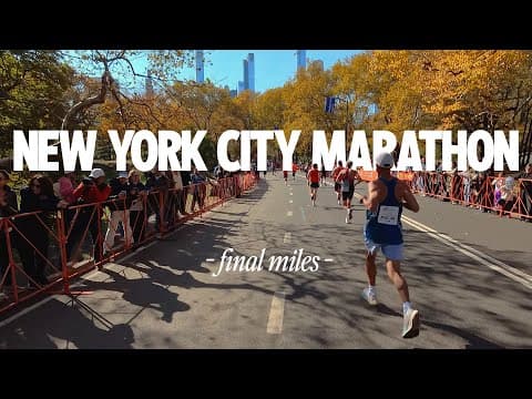 NEW YORK CITY MARATHON - [Race POV - Final Miles]