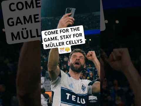 Müller celebrates like no other🏆👀