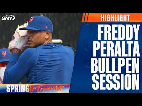 See new Mets starter Freddy Peralta throw bullpen session in Port St. Lucie | Mets Spring Training