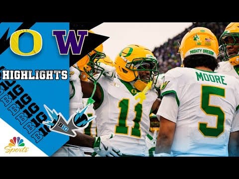 Oregon vs. Washington | COLLEGE FOOTBALL HIGHLIGHTS | 11/29/2025 | NBC Sports