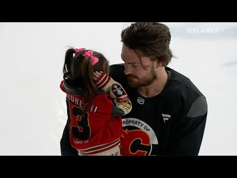 "He's always with me when I play" | The Gaudreaus visit Andersson and the Flames in Columbus