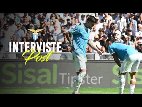 🗣️ LE INTERVISTE A MISTER SARRI, PELLEGRINI E ZACCAGNI | LAZIO-ROMA 0-1