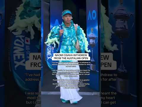 Naomi Osaka's message after withdrawing from the Australian Open 🚨