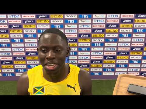 Jamaica’s Oblique Seville Reacts To 9.93, 3rd Place In 100m Heat At 2025 Tokyo World Championships