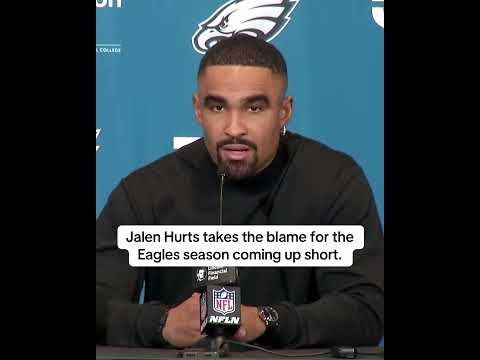 Jalen Hurts takes responsibility for Eagles' loss