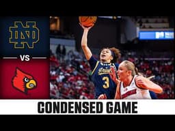 Notre Dame vs. Louisville Condensed Game | 2025-26 ACC Women's Basketball