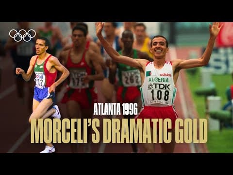 Noureddine Morceli 🥇 The Dramatic 1500m Gold Moment | Atlanta 1996 Olympics