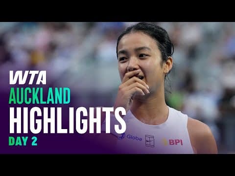 Day 2 in Auckland featuring Eala, Svitolina, Kartal, and more | WTA Match Highlights