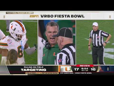 Miami’s Xavier Lucas gets ejected for targeting | Field Pass with The Pat McAfee Show