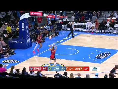 HIGHLIGHTS: Elizabeth Williams Records 18 Points and 10 Rebounds in Sky Win over Washington Mystics