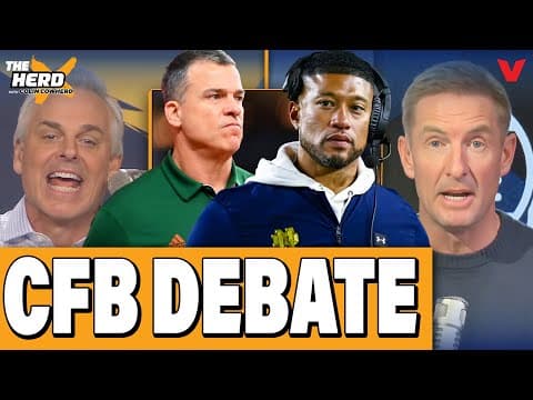 Colin Cowherd & Joel Klatt DEBATE Playoff rankings, Miami & Notre Dame | THE HERD College Football