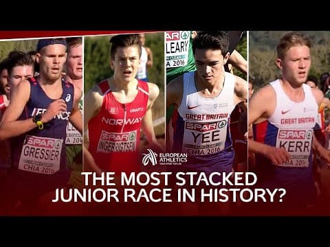 Ingebrigtsen v Gressier v Yee v Kerr 🔥| 2016 U20 European Cross Country Championships Replay