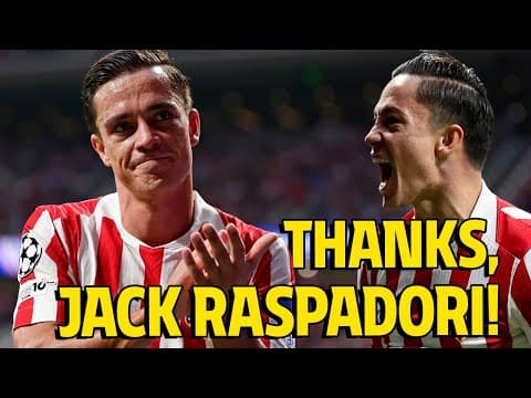 Atlético de Madrid and Atalanta have reached an agreement over the transfer of Giacomo Raspadori