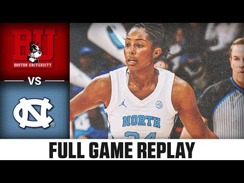 Boston University vs. North Carolina Full Game Replay | 2025-26 ACC Women's Basketball