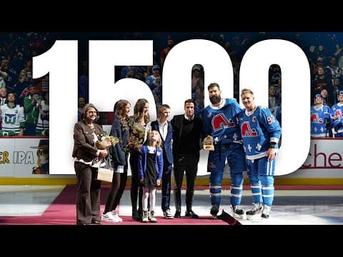 NHL Legend Brent Burns Celebrates his 1500th NHL Game