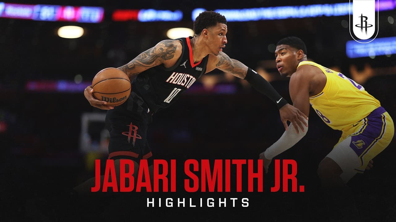 Jabari Smith Jr. (16 points) Highlights vs. Los Angeles Lakers