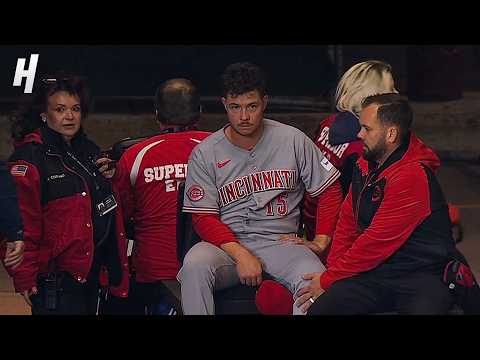 Emilio Pagán INJURED after pitch 😔 cart comes onto field