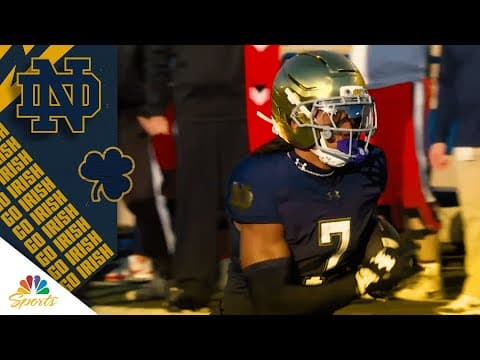 Safety Jalen Stroman returns interception for touchdown to give Notre Dame early lead | NBC Sports