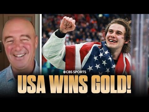 USA Men's Hockey wins GOLD with Jack Hughes' OT game-winner vs Canada