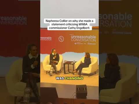 Napheesa Collier spoke with Kamala Harris about her criticism towards Cathy Engelbert (via mxwzy/X)