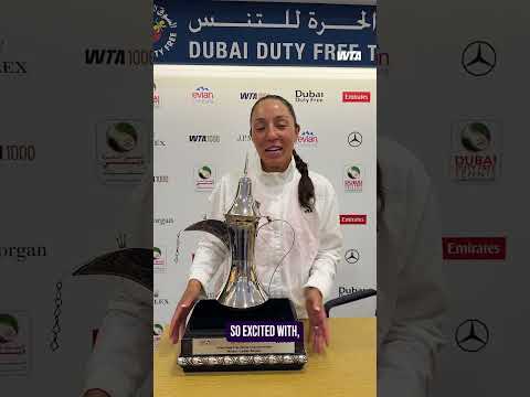 A message from the Dubai champ, Jessica Pegula 🗣️ #wta #tennis #ddftennis #champion