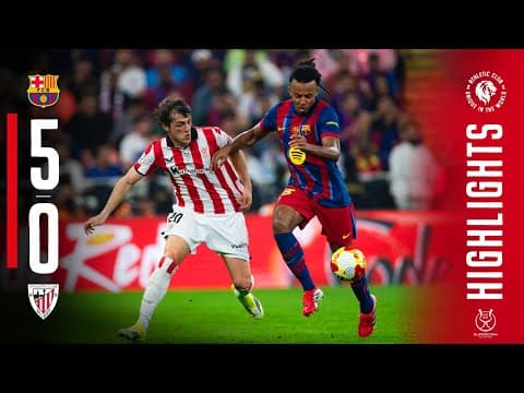 HIGHLIGHTS | FC Barcelona 5-0 Athletic Club | 1/2 Supercopa 2025-26