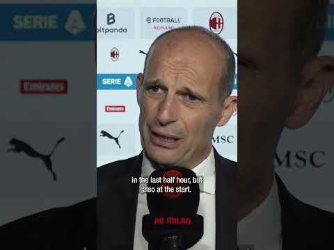 Massimiliano Allegri speaks after the match 🎙️ | #MilanAtalanta | #shorts