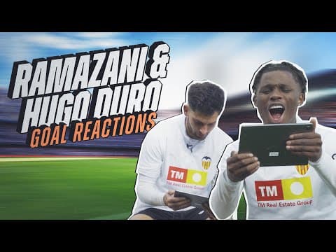 🤩HUGO DURO Y RAMAZZANI REACCIONAN A SUS GOLES ANTE EL RCD ESPANYOL| VALENCIA CF