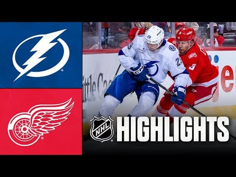 Tampa Bay Lightning vs. Detroit Red Wings | NHL Highlights | November 28, 2025