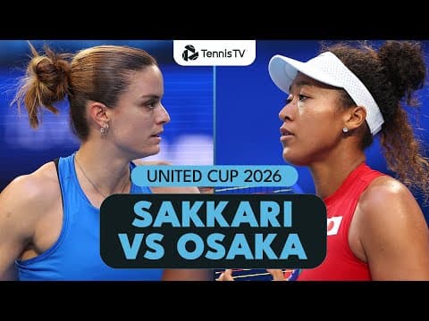 Clinical Maria Sakkari vs Naomi Osaka 🎯| United Cup 2026 Highlights