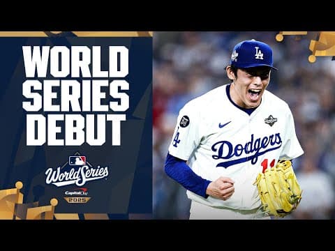 Roki Sasaki records five BIG outs for the Dodgers in his World Series debut! 💪 | 佐々木朗希ハイライト