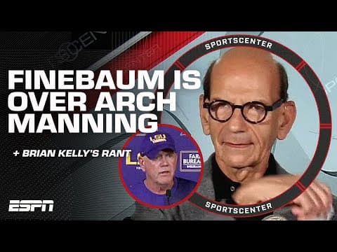 Paul Finebaum THROWS IN THE TOWEL on Arch Manning 🏳️ 'COUNT ME OUT!' | SportsCenter