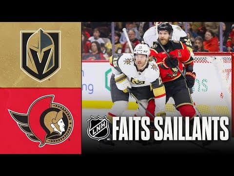 Golden Knights vs Sénateurs | 25/01/26 | Faits saillants