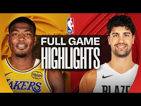 LAKERS at TRAIL BLAZERS | FULL GAME HIGHLIGHTS | November 3, 2025