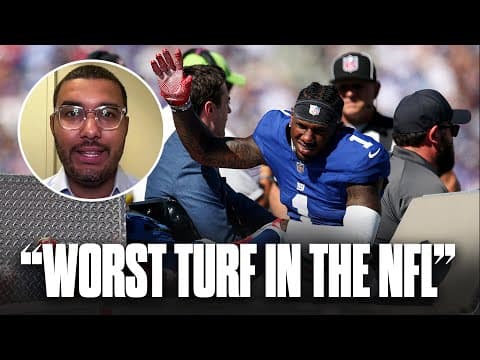 NFL insider says the Metlife turf is 'among the worst in the NFL' following Malik Nabers injury