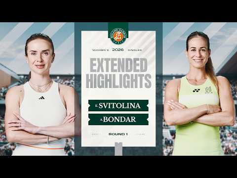 Elina Svitolina vs Anna Bondar | Roland-Garros 2026