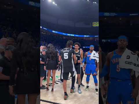 All the emotions 🥹 #spurs #nba #playoffs