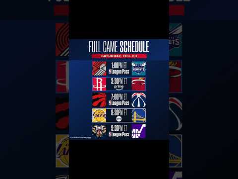 SATURDAY'S 5-GAME SLATE ‼️
🏀 Fresh odd 32K PTS, KD & HOU seek 4th straight win
🏀 #1 scorer Luka, LAL