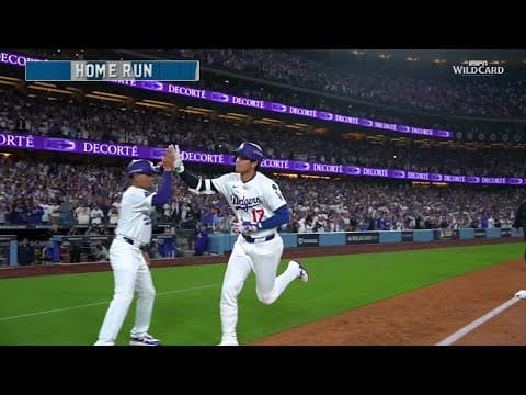 Shohei Ohtani hits 2 homers vs. Reds NLWC Game 1 🙌 | ESPN MLB