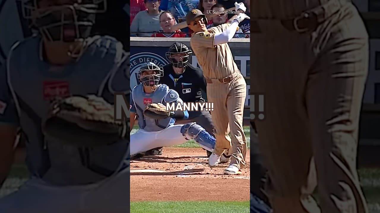 Manny's gonna do it. #mlb #padres #baseball #sports #homerun #highlights #sandiegopadres