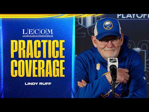 "Ostlund And Carrick Won't Be Available" | Lindy Ruff Update Ahead Of Round 2 | Buffalo Sabres