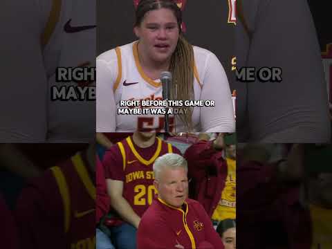 The Cy-Hawk game meant so much to Audi Crooks ❤️