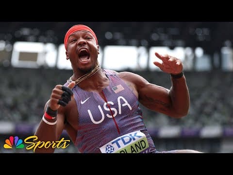 USA's Kyle Garland halfway to gold in decathlon after season's best 400m to end day 1 | NBC Sports