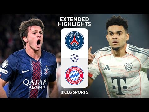 PSG vs. Bayern Munich: Extended Highlights | UCL League Phase MD 4 | CBS Sports Golazo