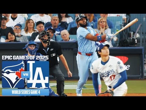 FULL GAME: Vlad Jr.'s big swing, Jays get to Ohtani & Dodgers' bullpen (2025 World Series Game 4)