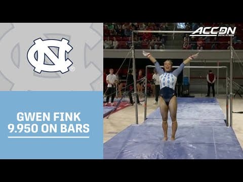 North Carolina's Gwen Fink Takes 1st On Bars With 9.950 | 2026 ACC Gymnastics