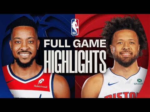 WIZARDS at PISTONS | FULL GAME HIGHLIGHTS | November 10, 2025