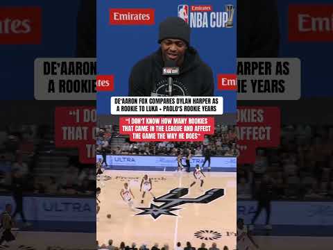 De’Aaron Fox on how impressive Dylan Harper has been