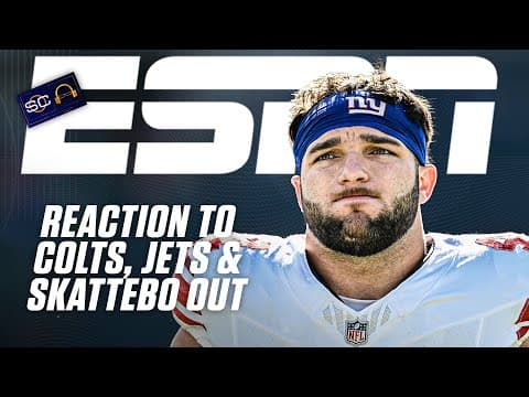 REACTION to NFL Week 8🍿 Kyle Brandt mourns for Skattebo + Jets-Bengals was 'HILARIOUS' | SC with SVP